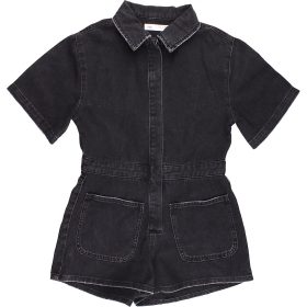 Zara Fekete farmer playsuit (152) lány