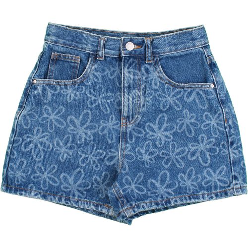 Denim Mintás farmershort (152) lány