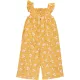 F&F Virágos sárga jumpsuit (116) kislány