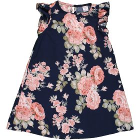 Virágos kék ruha (104) kislány