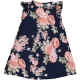 Virágos kék ruha (104) kislány