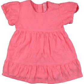 F&F Hímzett rózsaszín ruha (68) baba