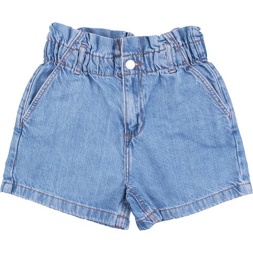 Denim Ezüstgombos farmershort (134) lány