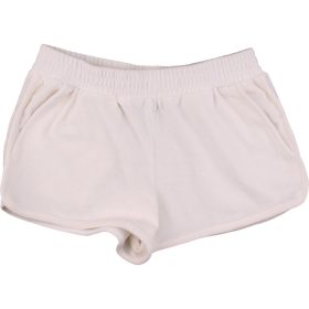 Törtfehér plüss short (140) lány