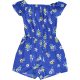 New Look Virágos kék playsuit (146) lány