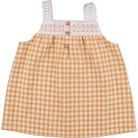 Matalan Mustárkockás felső (104) kislány