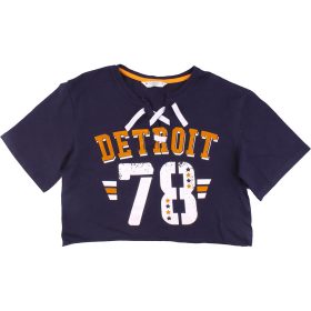 Matalan Mintás kék felső (134) lány