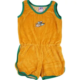 Mustár plüss playsuit (122) kislány