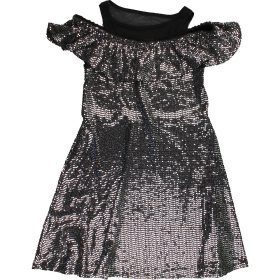 Primark Ezüstpöttyös ruha (134) lány