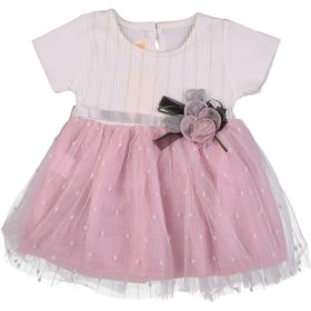 Csíkos tüllruha (68-74) baba