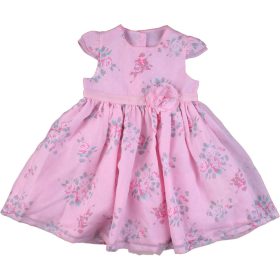 George Virágos rózsaszín ruha (80) baba