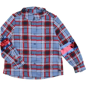 Flitteres kockás ing (104) kisfiú