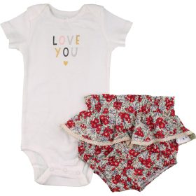 Virágos-törtfehér szett (80) baba