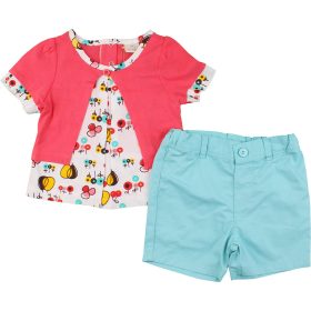 Mintás-türkiz szett (80) baba