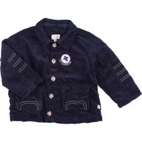 Sötétkék kord kabát (80) baba