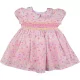 Rózsaszínvirágos ruha (74) baba