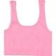 Rózsaszín bordázott top (XS-S)  női