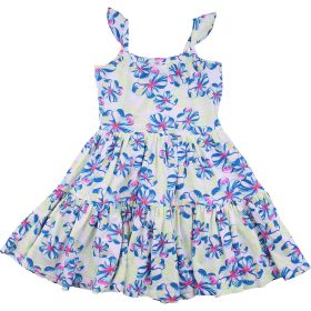 Kékvirágos ruha (98) kislány