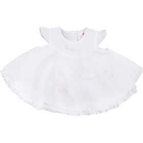 Hímzett fehér felső (62) baba