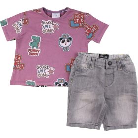 Pandás-szürke szett (80) baba