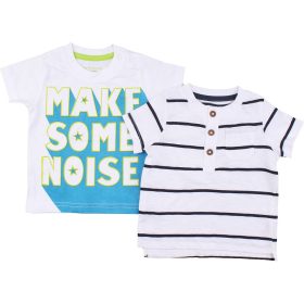 Csíkos-feliratos póló szett (62) baba
