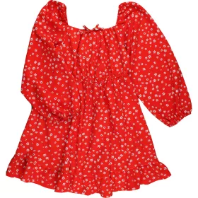 Primark Virágos piros ruha (134) lány