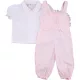 Rózsaszín-fehér szett (62-68) baba
