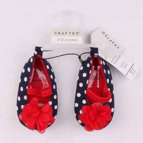 Crafted Virágos-pöttyös kocsicipő (0-3) baba