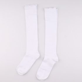 Fehér térdzokni szett (37-39) tini lány