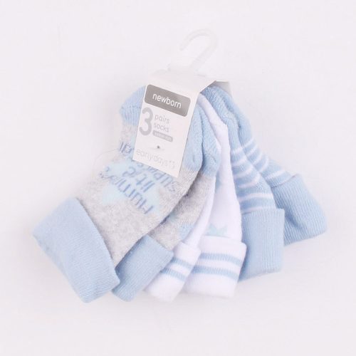 Primark Szürke-csíkos meleg zokni szett (13-15) baba