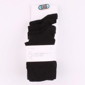 Fekete térdzokni szett (31-36) lány