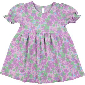 Lilavirágos ruha (80) baba