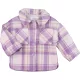 F&F Lilakockás kabát (80) baba