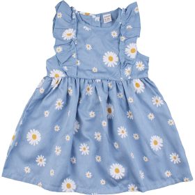 Virágos kék ruha (86) baba