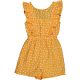 Primark Virágos sárga playsuit (134) lány