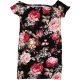 Virágos fekete ruha (98) kislány