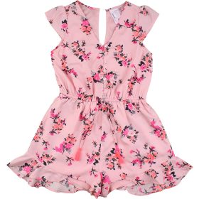 Virágos barack playsuit (140) lány