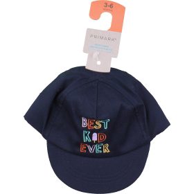 Primark Feliratos kék baseball sapka (0-6 hó) baba