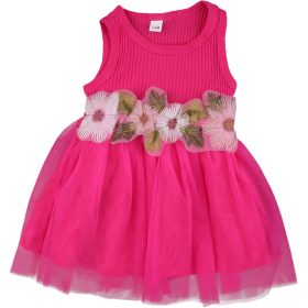 Virágos tüllruha (68) baba