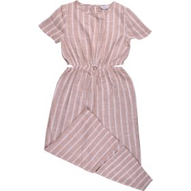 Primark Csíkos bézs jumpsuit (140) lány
