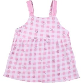 Virágos-kockás ruha (74) baba