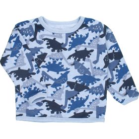 Dínós kék pulóver (98) kisfiú