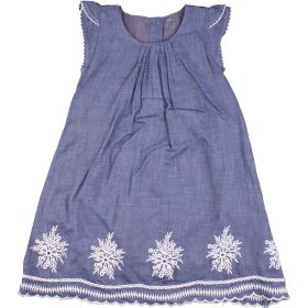 Early Days Hímzett farmerkék ruha (74) baba