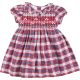 Kockás ruha (80) baba