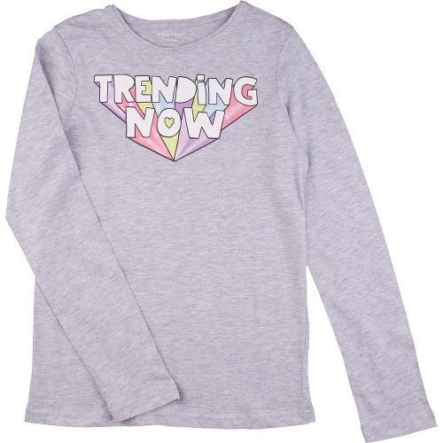 Primark Feliratos szürke felső (146) lány