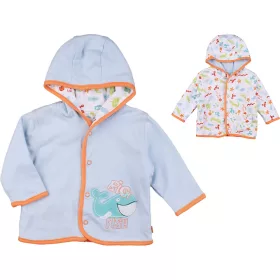 Adams Mintás-kék kifordítható kabát (68) baba