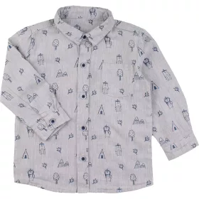 Mintás szürke ing (86) baba