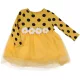 Pöttyös sárga tüllruha (74-80) baba