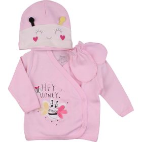 Méhecskés rózsaszín felső (56-62) baba