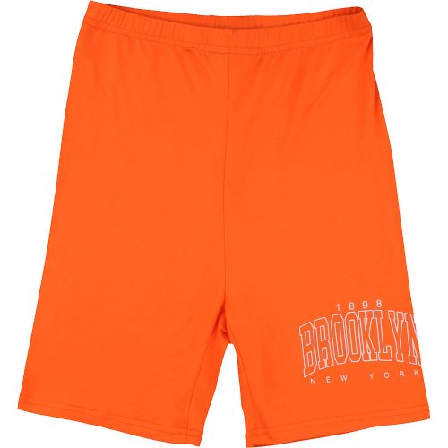Feliratos narancs rövid leggings (XS)  női